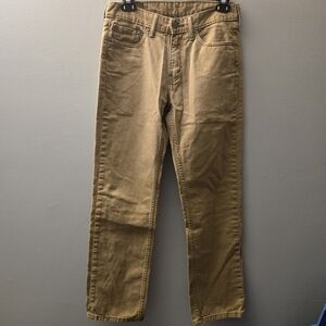 Levi's 514 Jeans Pants Men's 30W x 30L Khaki Tan Straight Leg